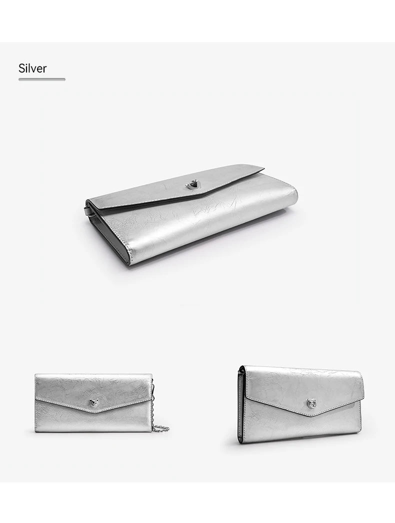 BAFELLI Genuine Leather Chain Wallet Bag