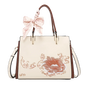 FOXER Luxury Embroidery Women's Handbag Split Leather Elegant Lady Tote Bag Chinese Style Shoulder Bag Best Mother's Day Gift