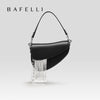 BAFELLI Tassel Genuine Leather Saddle Bag
