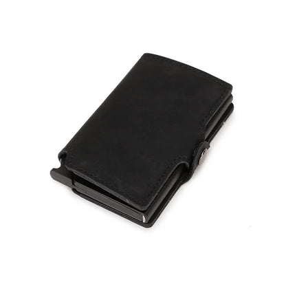 Slim Metal Business Card Holder with RFID Protection