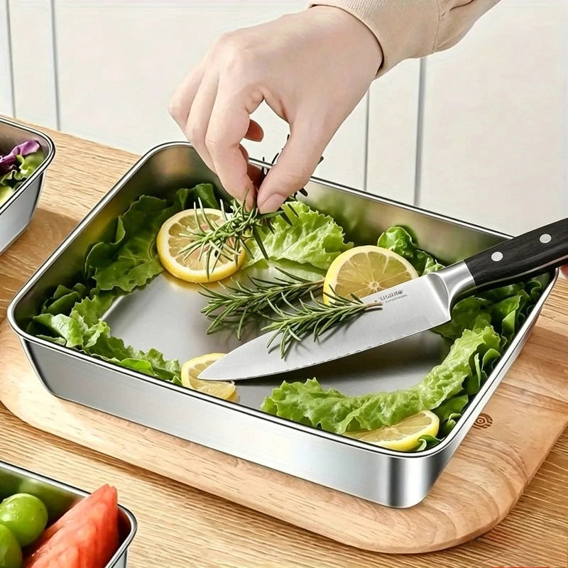 3PCS Stainless Steel Food Containers