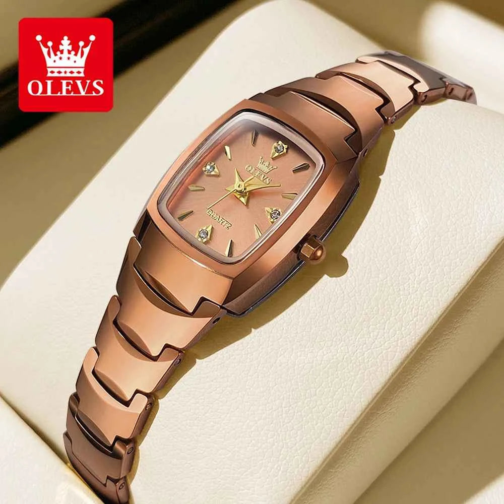 OLEVS 7006 Unisex Waterproof Watch - Original Quartz, Luminous, Tungsten Day Date Watch for Men, Perfect Gift with Single Calendar