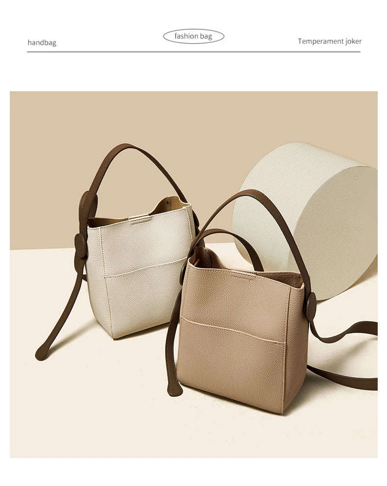 FOXER Split Leather Crossbody Shoulder Bag