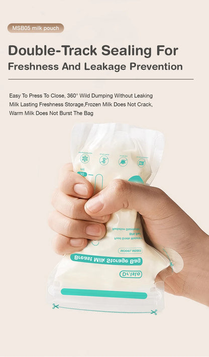 Dr.Isla Breast Milk Storage Bags — 100 Piece, 150ml Capacity