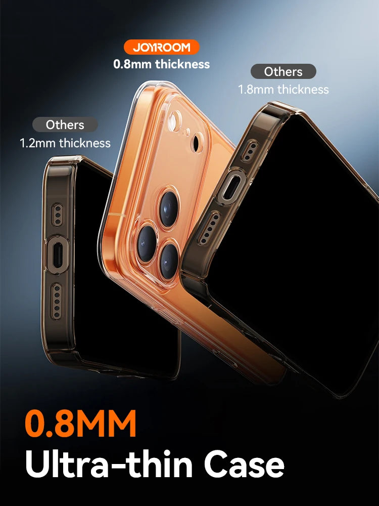 Joyroom Crystal Transparent Case For iPhone 18, 17, 16, 15, 14, 13