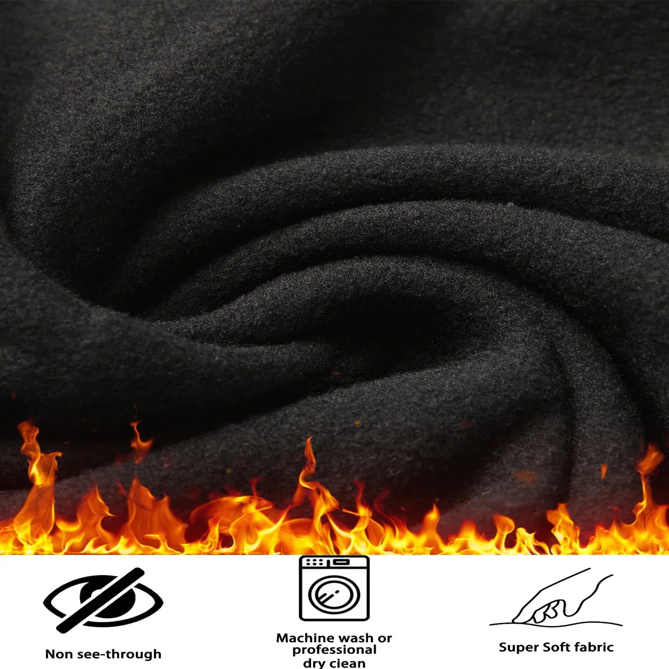Women's Fleece-Lined Thermal Leggings – High-Waisted (5-Pack) Habicare