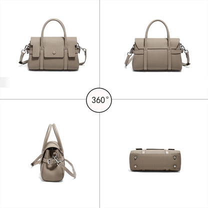 FOXER Retro Luxury Top-handle Bag for Women Genuine Leather Laies Shoulder Bag Female Crossbody Handbag Work Purse 2026 New