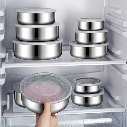 5-Piece Airtight Food Storage Containers Set with Color Lids