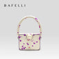 BAFELLI 2026 NEW WOMEN'S HANDBAG BOXY GENUINE LEATHER ORIGINAL DESIGNER LUXURY BRAND CAT SHOULDER FASHION BAGS STYLISH PURSE