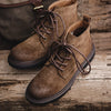 Maden Retro Fleece-lined Split Suede Boots