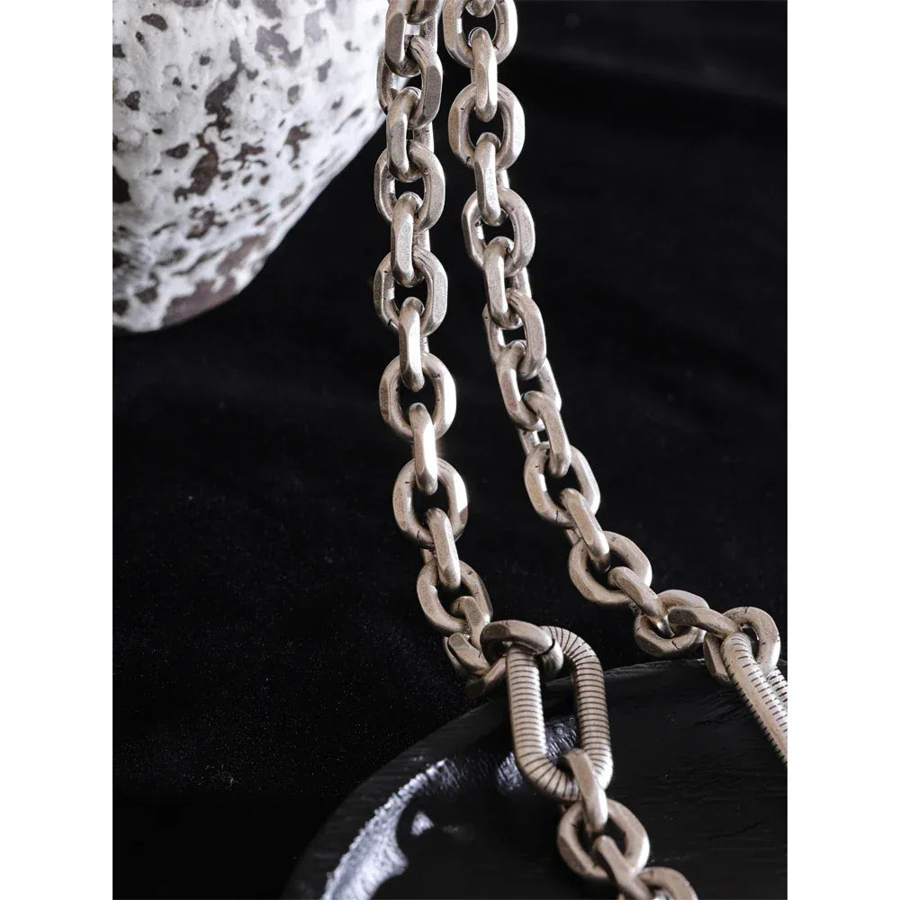 Unisex Stainless Steel Thick Chain Necklace - ShopHub