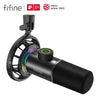 FIFINE Dynamic Microphone for Gaming: Elevate Your Audio Experience with RGB Lights and Easy Controls