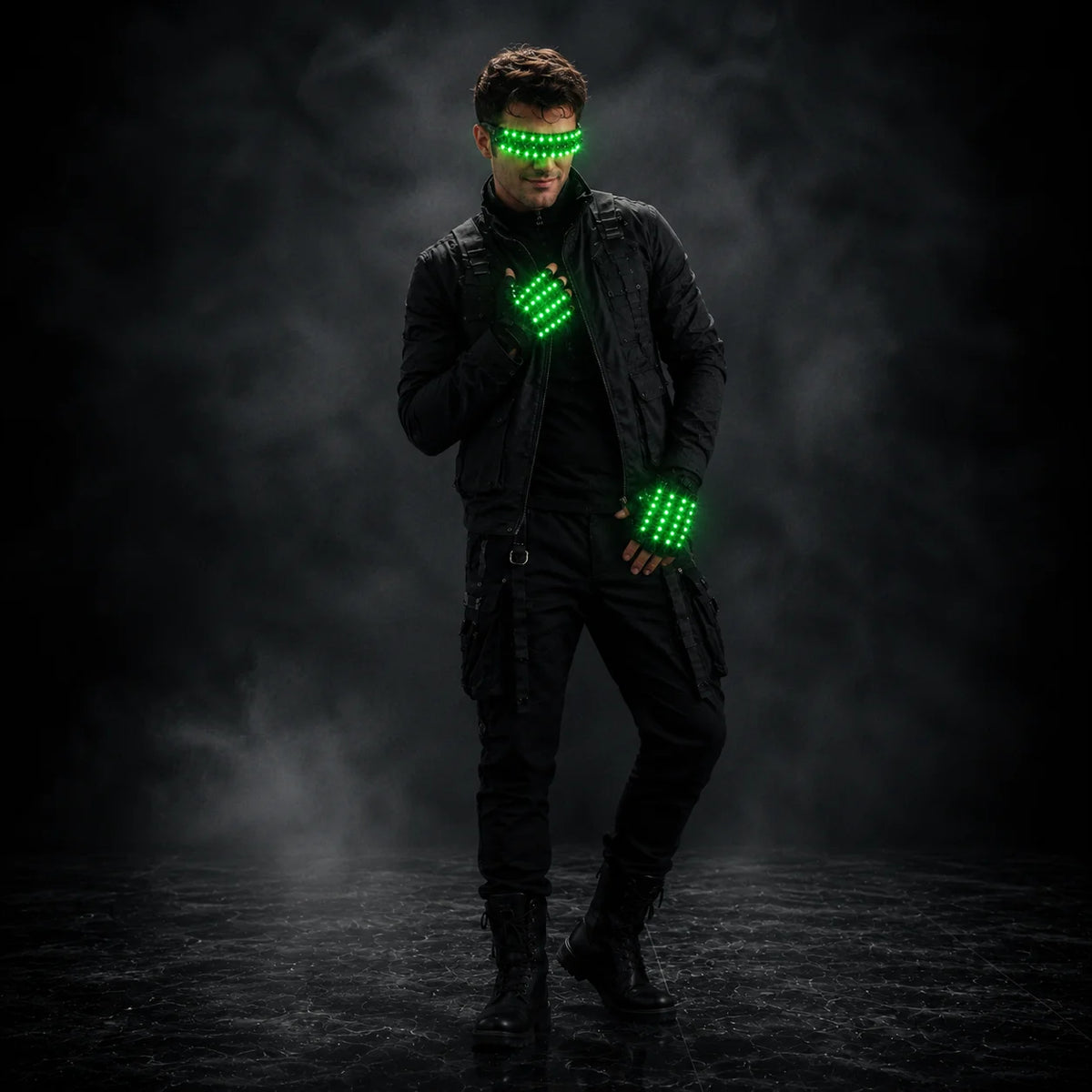 JAEOOGY 190 LED Performance Mask & Glove Set
