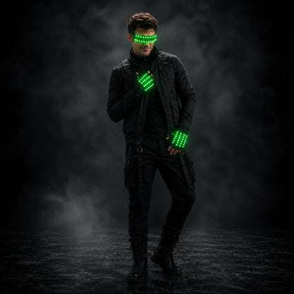 JAEOOGY 190 LED Performance Mask & Glove Set