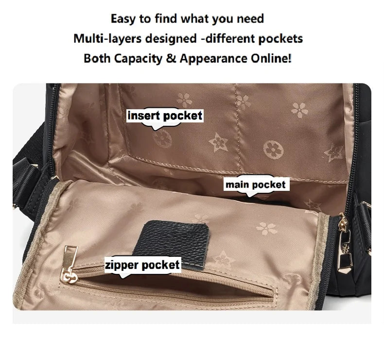 2026 New ZOOLER Brand Woman Backpack High quality Oxford Travel Bags Large Capacity Luxury Computer Bag Women Backpacks#JH587