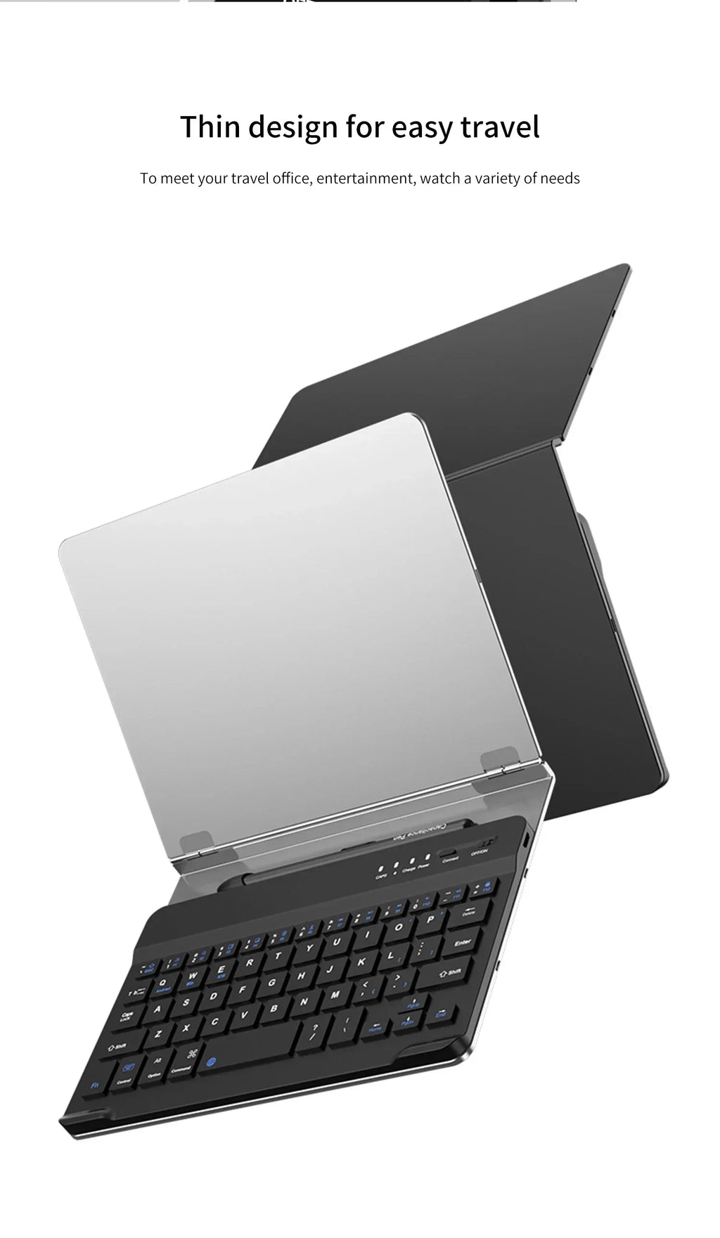 GKK Folding Book Keyboard Stand Case for Samsung Galaxy Z Fold 3, 4, or 5 - ShopHub