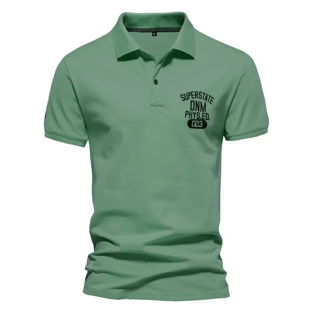 AIOPESON Men's Cotton Polo Shirts - ShopHub
