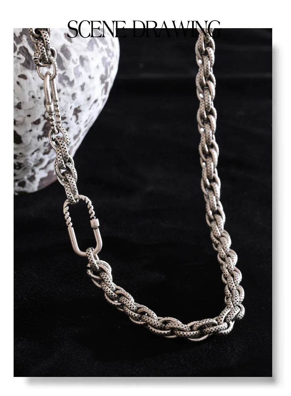 55cm Fashion Classic Stainless Steel Metal Chain Necklace - ShopHub