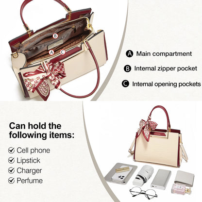 FOXER Luxury Leather Handbag — Premium Cowhide Craftsmanship