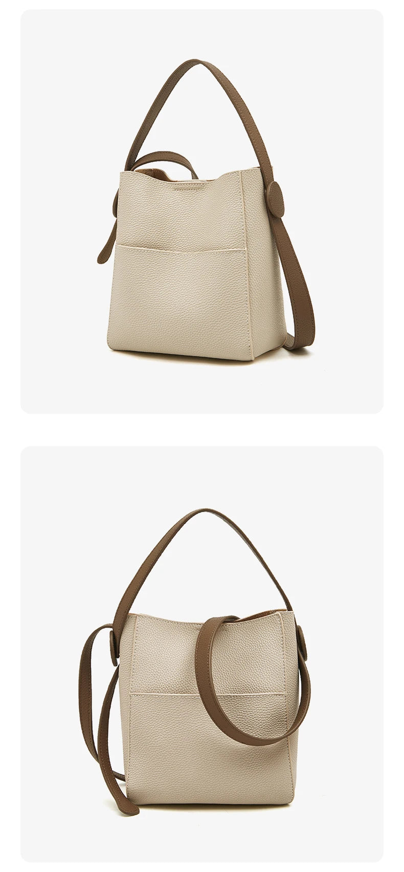 FOXER Split Leather Crossbody Shoulder Bag
