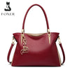 FOXER Leather Women's Shoulder Bag Cowhide Leather Crossbody Bag Luxury Female Handbag Tote Purse Festival Gift for Wife,Mom