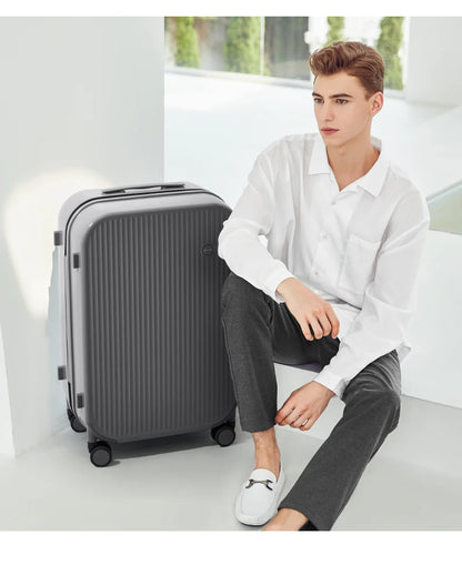 Mixi Striped Travel Luggage 16", 20", 24", and 26"