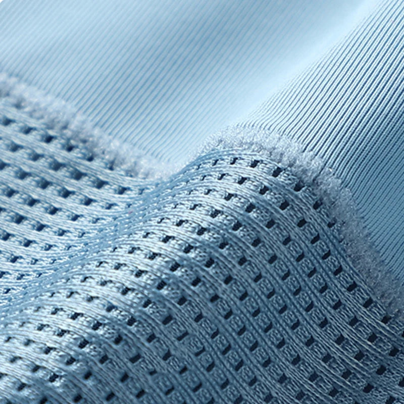 MIIOW Men's Breathable Underwear Set - Ice Silk Mesh Antibacterial Cotton Crotch Seamless Boxers