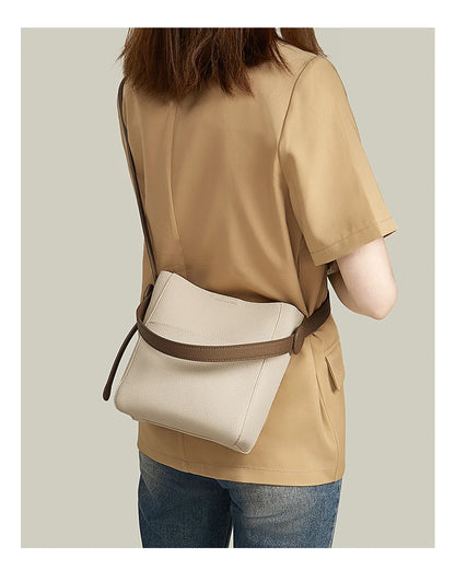 FOXER Split Leather Crossbody Shoulder Bag