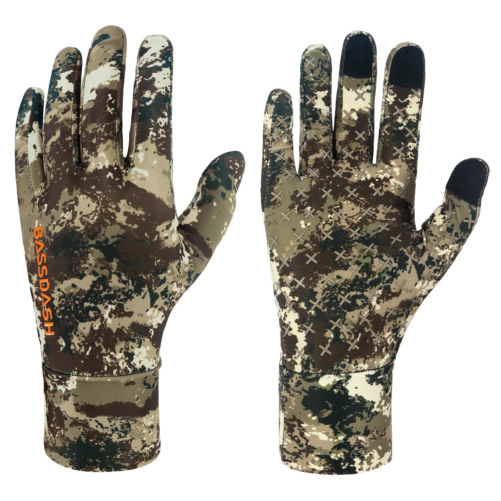 Men's Lightweight UPF 50+ Camo Hunting Gloves ShopHub