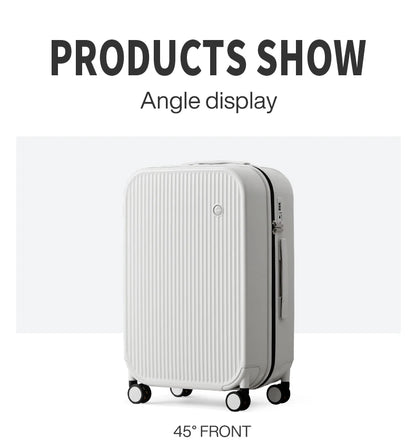 Mixi Striped Travel Luggage 16", 20", 24", and 26"