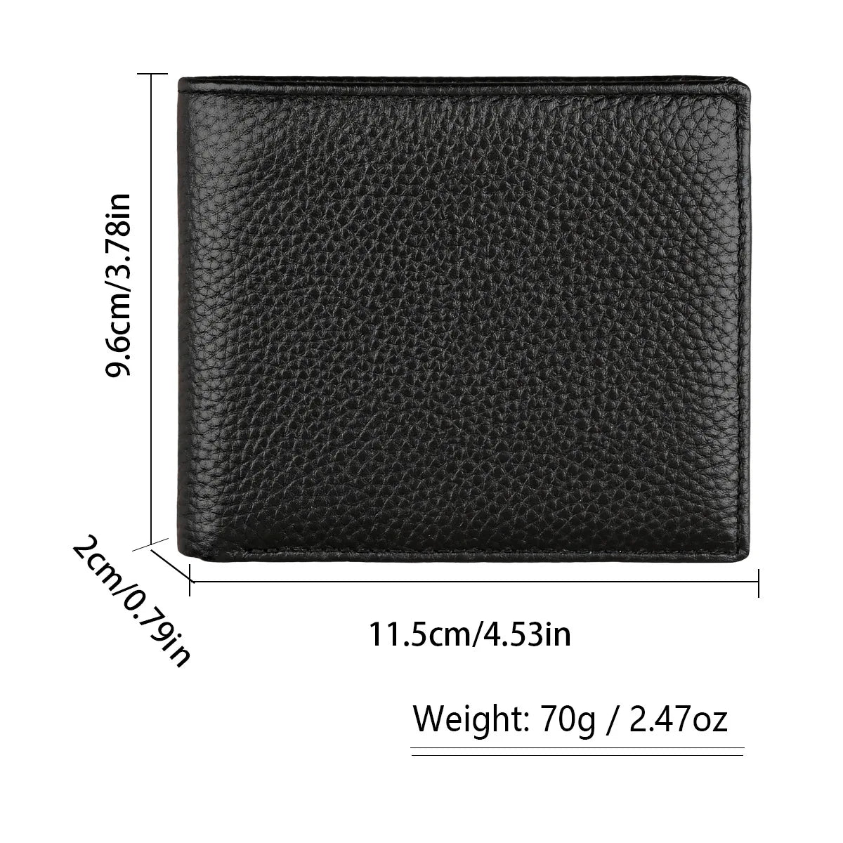 Rfid Men's Genuine Leather Wallet