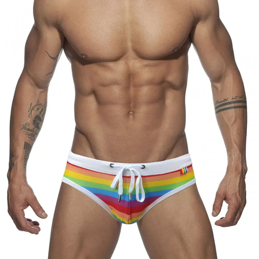 UXH Men's White Swim Briefs - ShopHub