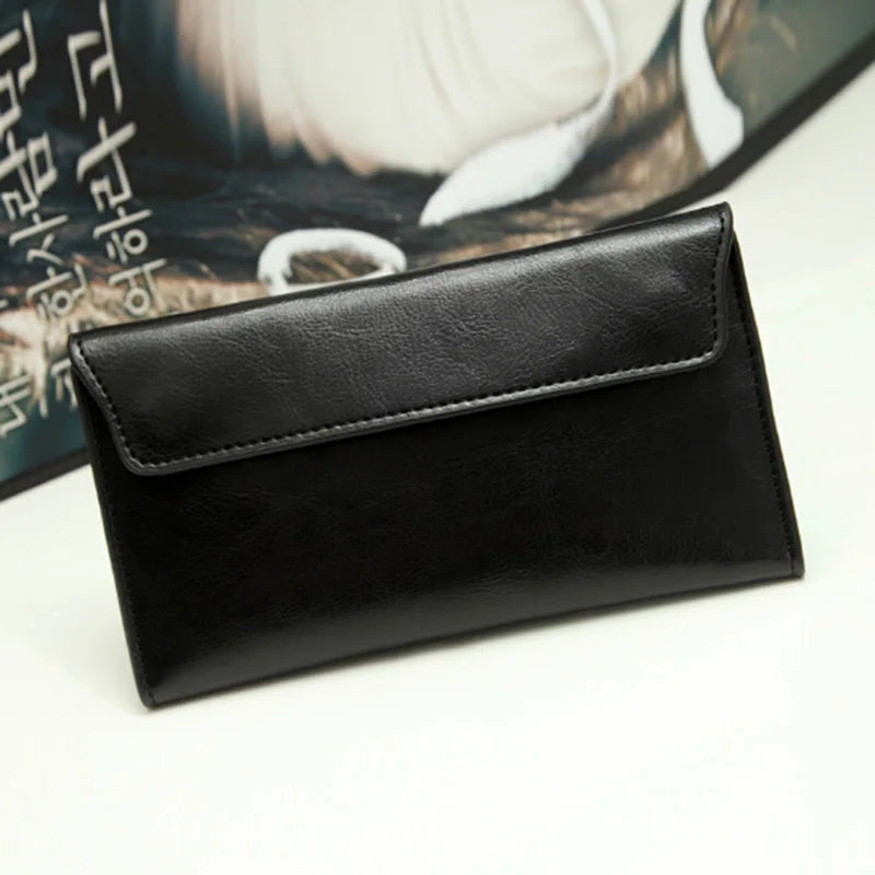 DIENQI W1606A1 Cow Leather Long Wallet