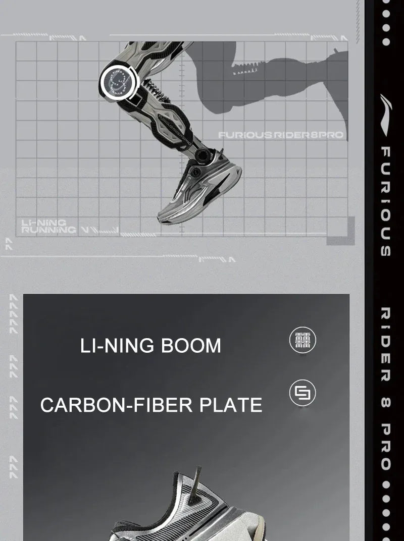 Li-Ning Men's FURIOUS RIDER 8 PRO Running Shoes - ShopHub
