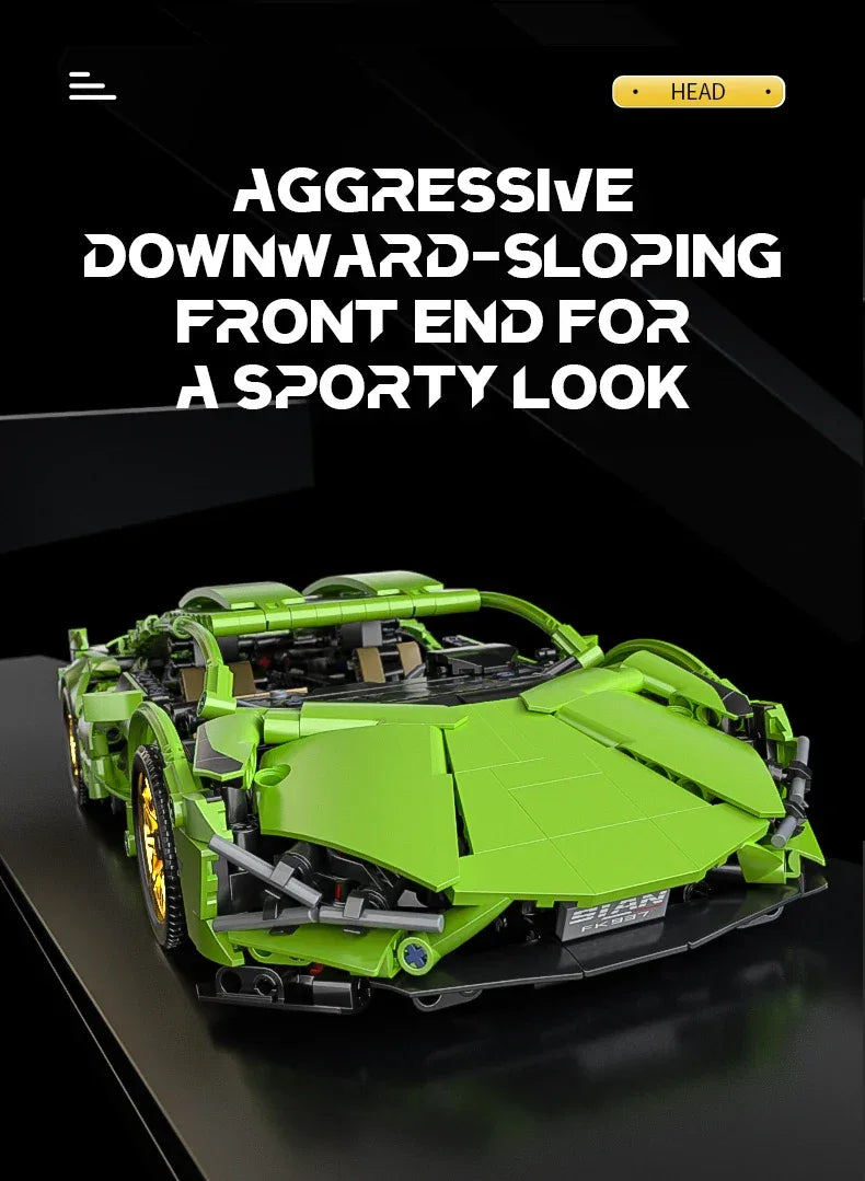 TOYLINX 1:14 Technical Building Blocks Racing Car Model - ShopHub