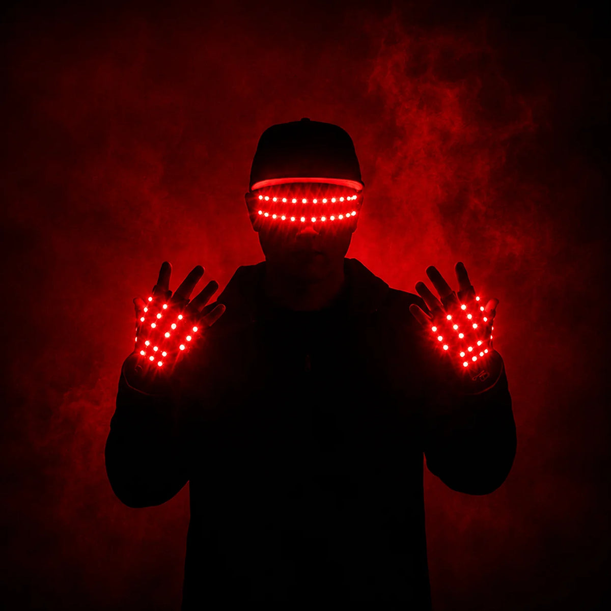 JAEOOGY 185 Flashing LED Glasses & Gloves | Six Colours