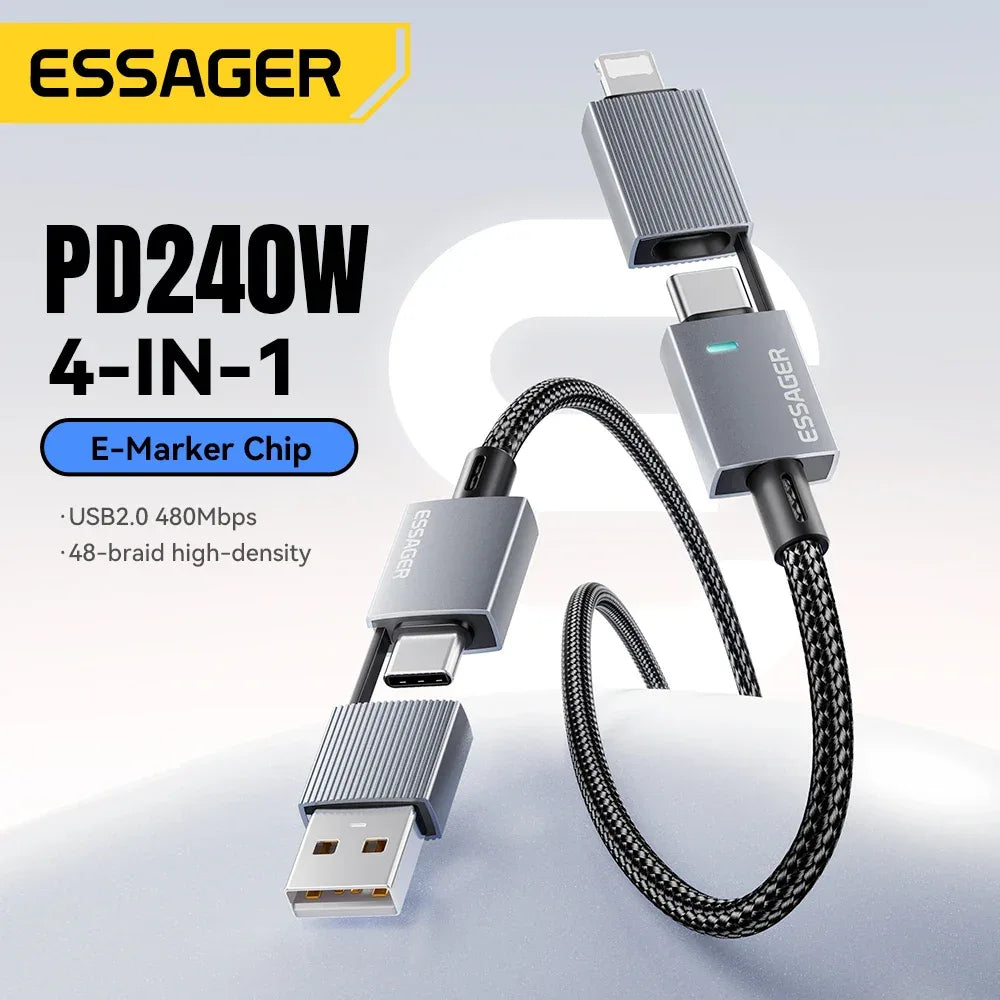 Essager 240W 4-in-1 Fast Charging Cable - ShopHub