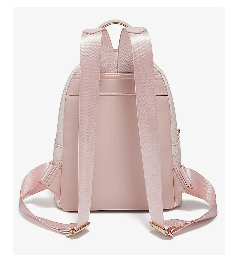 FOXER Brand PVC Leather Backpack Cute Embossing 2026 New Design Large Capacity School Bag Women's Fashion Travel Bags