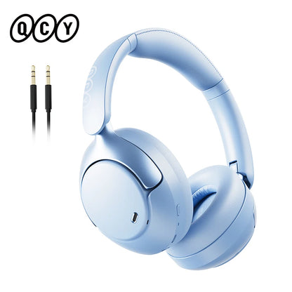 QCY H3 PRO Wireless Headphones with Adaptive ANC, 50dB Noise Cancellation, Hi-Res LDAC Audio, and Bluetooth 5.4 Dual Connection - ShopHub