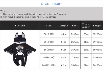 Kids Tales Batty Boo Cotton-Blend Halloween Baby Romper