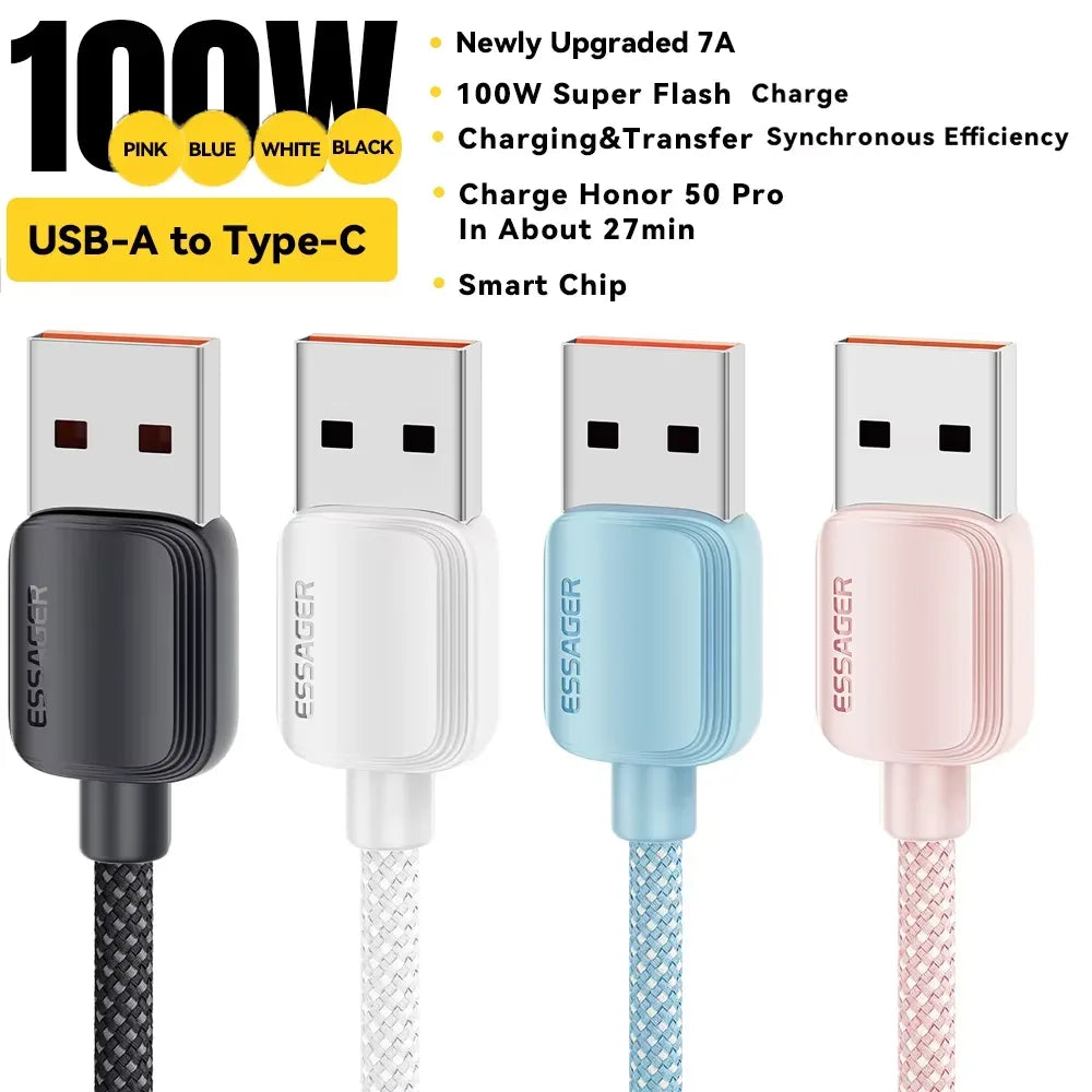 Essager 4Pcs 100W USB Type C Cable - ShopHub