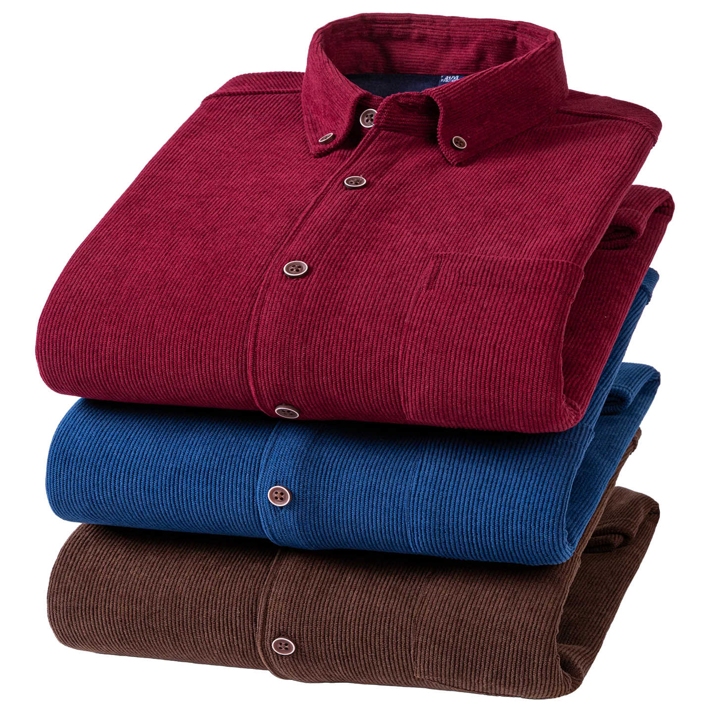 Men's Corduroy Fleece Shirt - Large Size Warm Plaid Classic Style Regular Fit Velvet Thick Casual Shirt Plus L-6XL