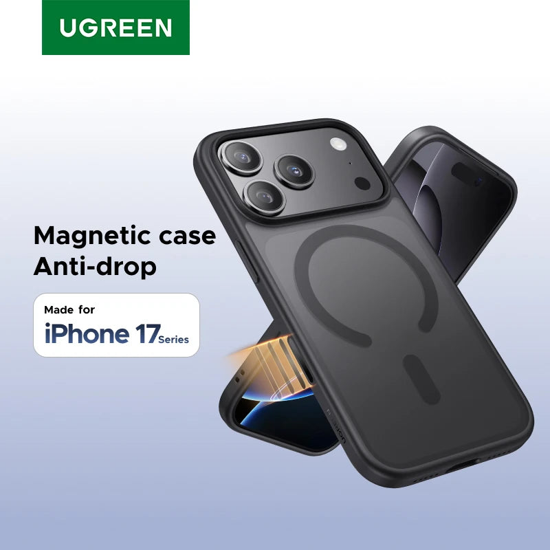 UGREEN Black Magnetic Case for iPhone 17 16