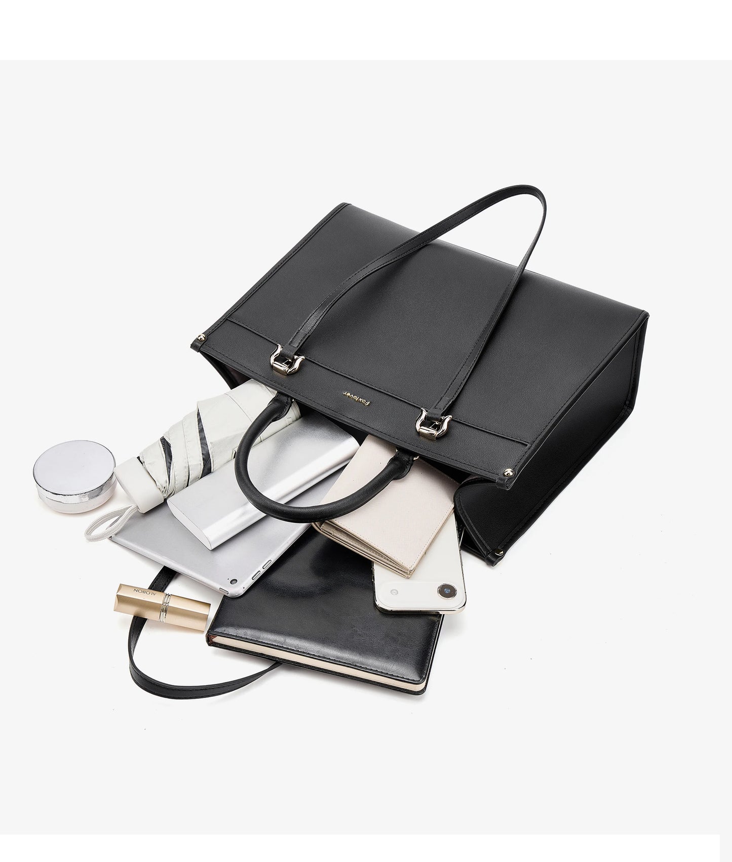 FOXER Luxury Large Capacity Tote Bag for Women