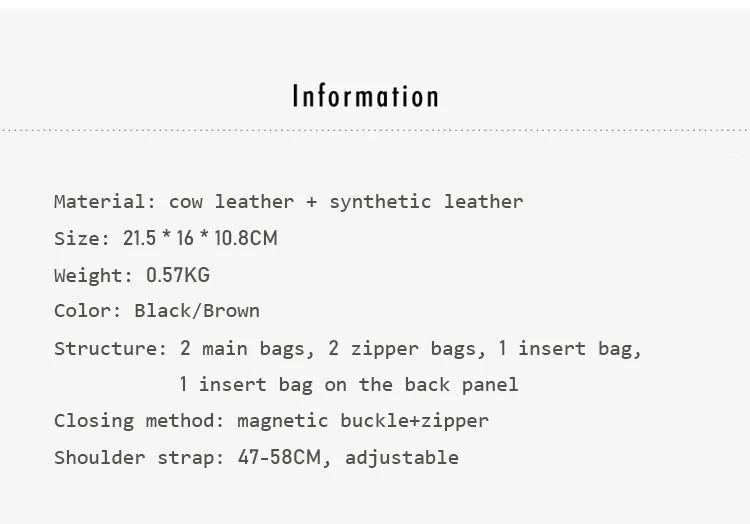 FOXER Brand Retro Women's Handbag