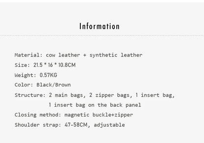 FOXER Brand Retro Women's Handbag