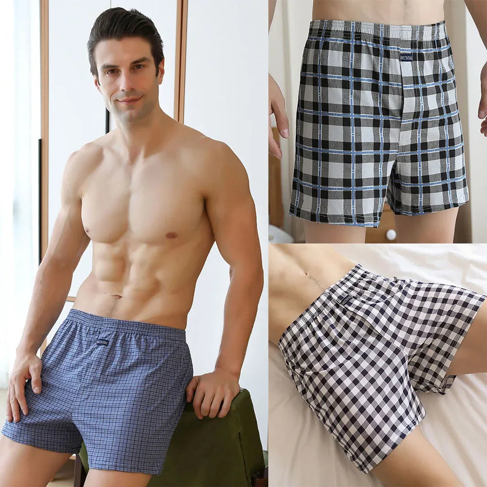 Men's 3 Pack 100% Cotton Pajama Shorts - ShopHub
