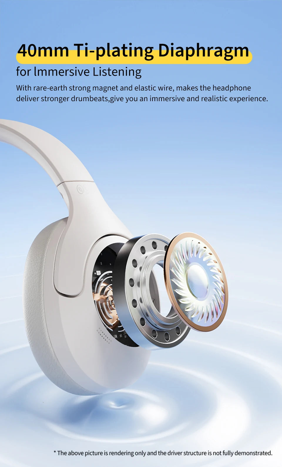 QCY H3 Lite ANC Wireless Headphones with Bluetooth 5.3, 40mm Driver, and 60H HiFi Sound - ShopHub