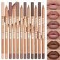 6pcs Velvet Matte Lip Liner Set