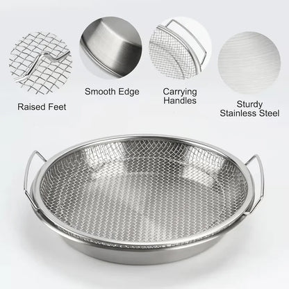 Stainless Steel Cooling Rack & Tray, Kitchen Tools, Kitchen Items & Accessories, Multifunctional for Frying & Barbecue